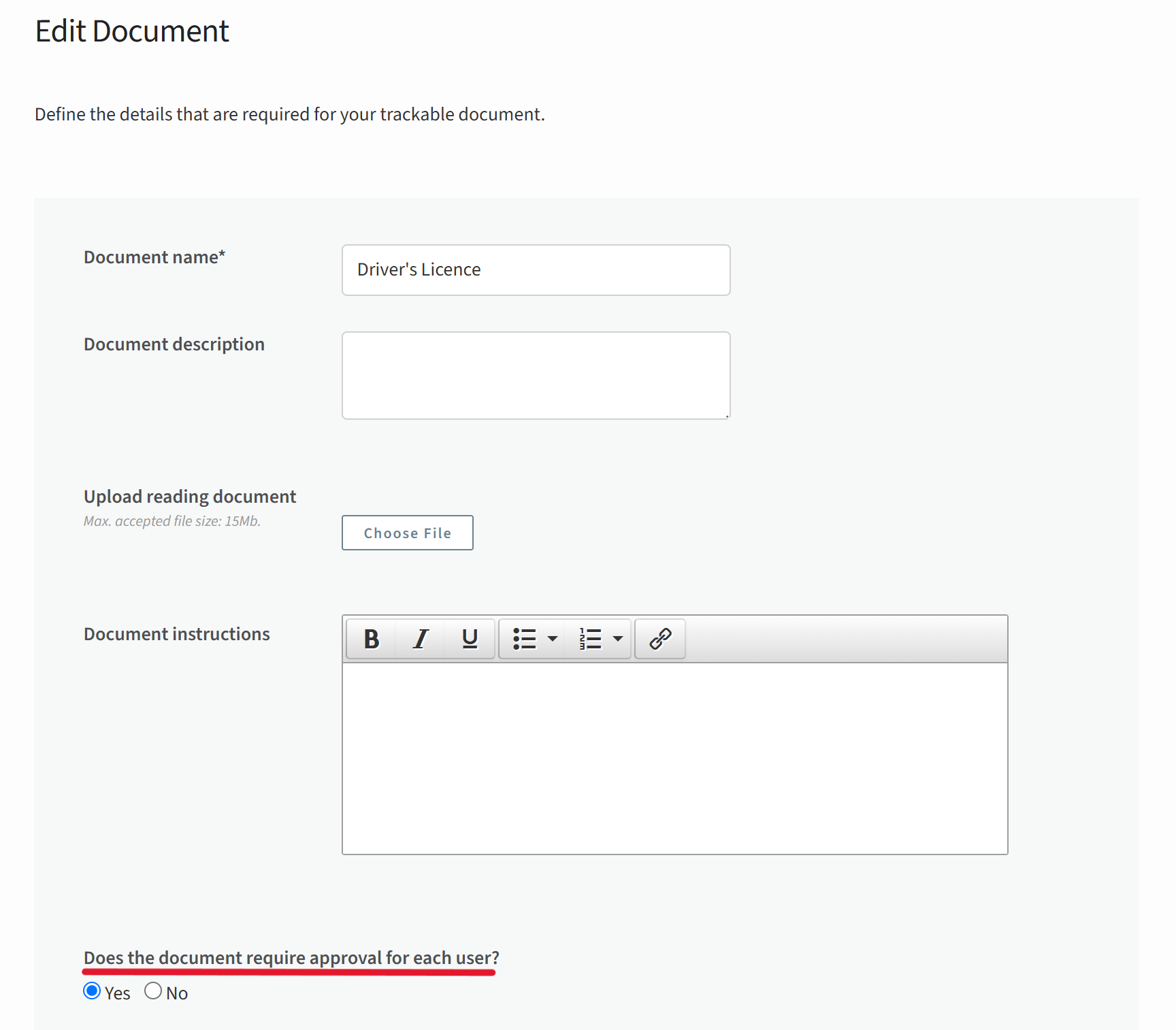 Set Up and Approve Documents – Altora